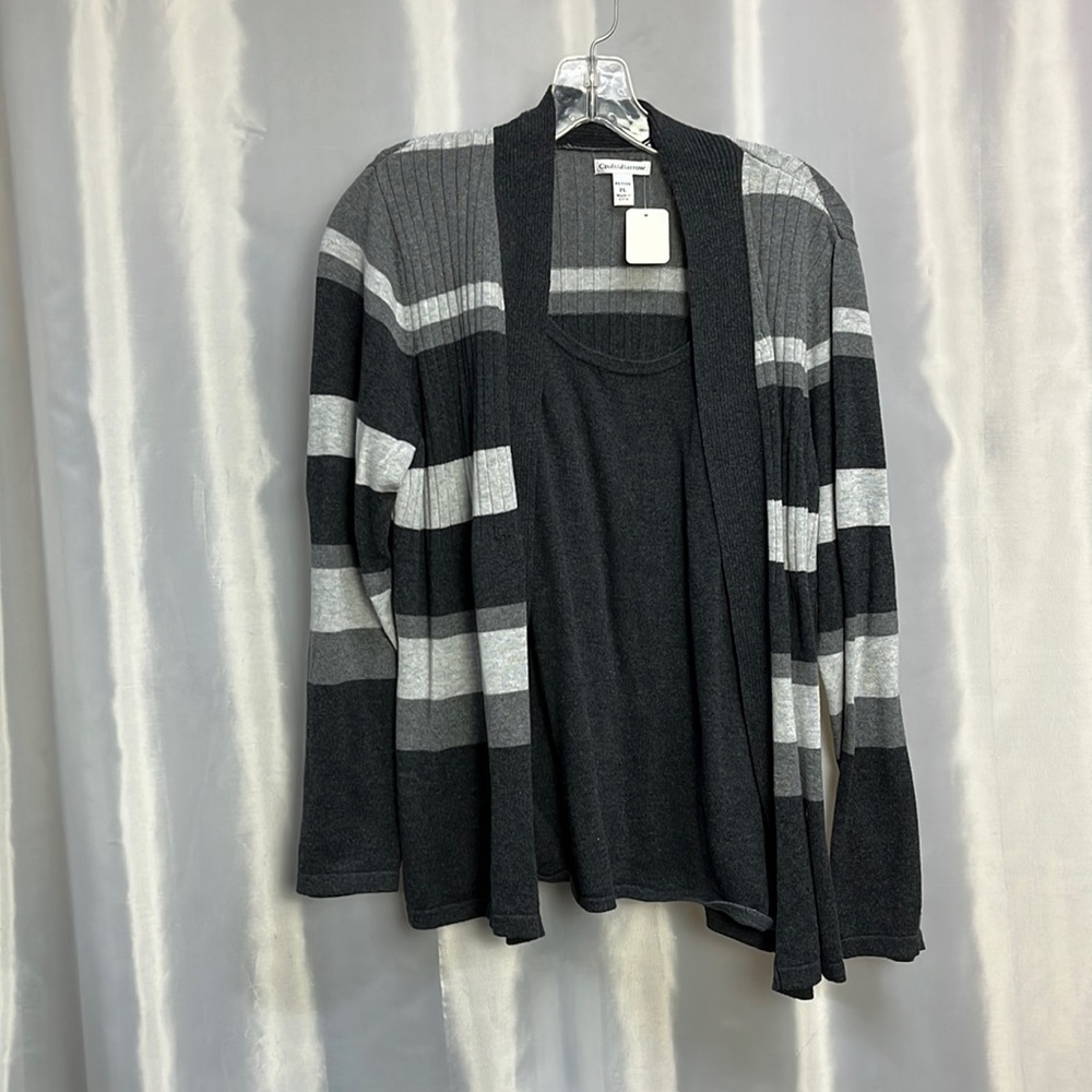 Croft & Barrow sweater with attached shirt. New but no tags